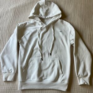 ALO Yoga Unisex White Pullover Hoodie
